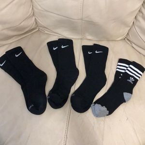Nike dri-fit socks and adidas bundle
